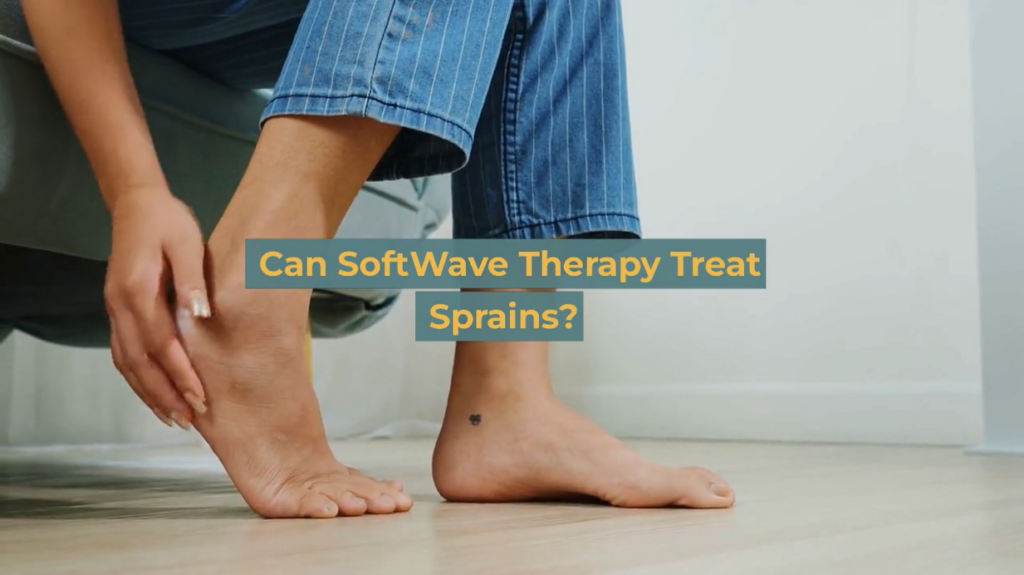 Can SoftWave Therapy Treat Sprains?